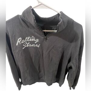 The Rolling Stones half zip pullover size m